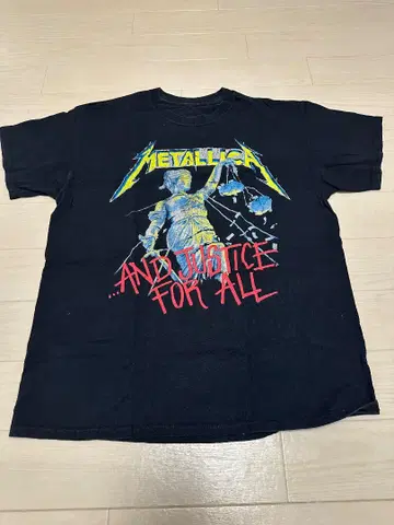 USA제 METALLICA 메탈리카 밴딩 티셔츠 블랙 검정 L