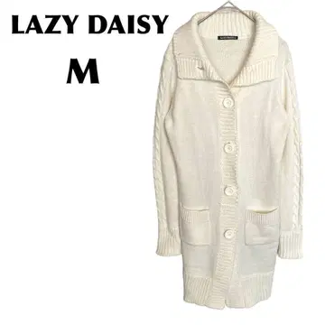 LAZY DAISY [ M ] 가디건/볼레로 니트 가디건 화이트