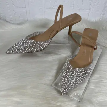 ZARA 자라 비쥬 뮬 샌들 스틸레토 38
