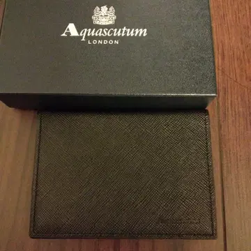 Aquascutum 버밍엄 블랙 패스 케이스 새상품급
