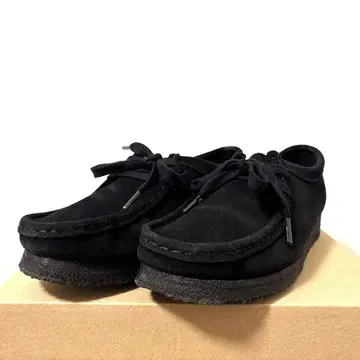CLARKS ORIGINALS/왈라비/블랙/스웨이드 /23.5cm
