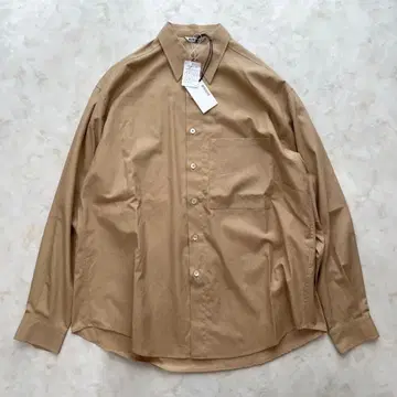 24SS 새상품 오라리 WASHED FINX TWILL BIG SHIRT
