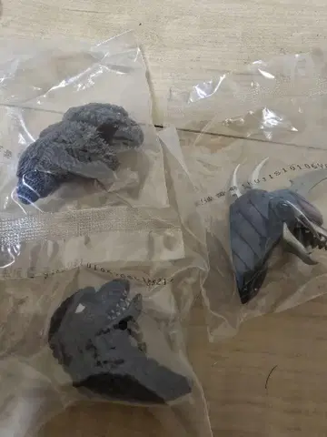 제일복권 몬스터 헤드 마그넷 3종 고질라