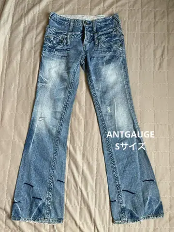 ANTGAUGE 플레어 팬츠 라이트 블루