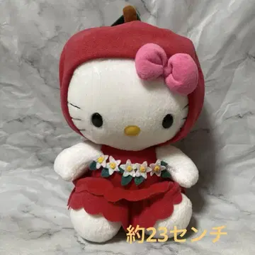 헬로키티 지역 봉제 인형 신슈 한정 사과