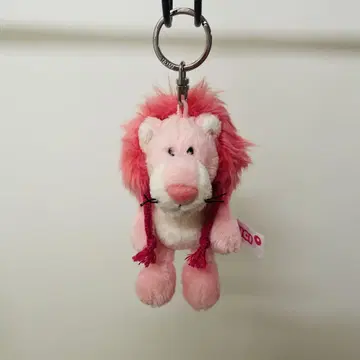 NICI 니키 핑크 라이온 키링 글리터 하트