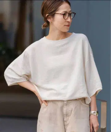 FRAMeWORK LINEN TERRY LOOSE 풀오버