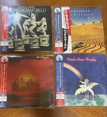 Uriah Heep 페이퍼 슬리브 앨범 4장 세트 일본 국내반 오비 포함