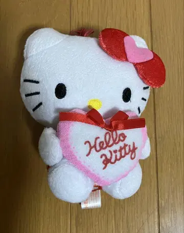 [레트로] 헬로키티 봉제 인형 하트 포함 프라이스 레어 헤이세이
