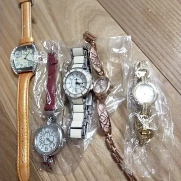 여성용 아날로그 시계 세트 5점 새상품