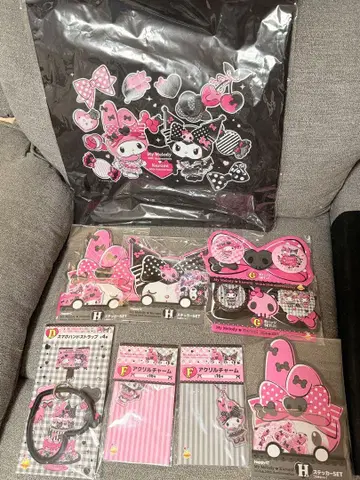 happy 복권 새상품 My Melody & Kuromi 애니버서리 세트