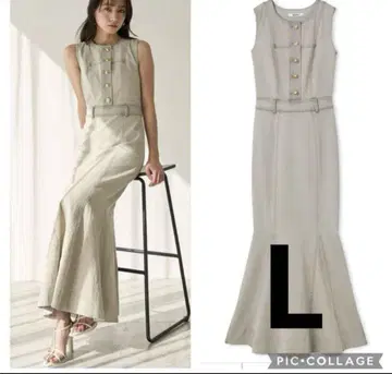 스나이델 SNIDEL 데님 머메이드 원피스 L 사이즈