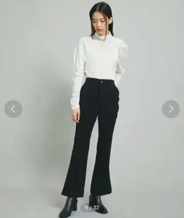 UN3D. 사이드 슬릿 스트레이트 팬츠