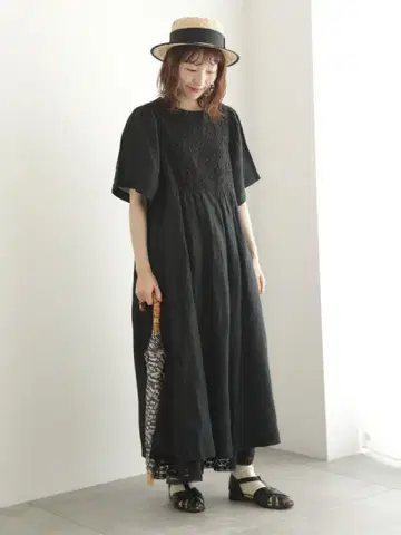 츠하루 바이 사만사 모스모스 자수 비즈 원피스