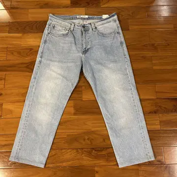ZARA 자라 테이퍼드 데님 라이트 블루 36인치