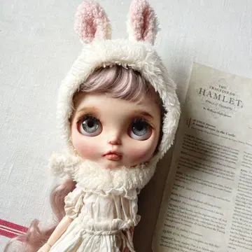 토끼 보닛 브라이스 아웃핏 핸드메이드 토끼 귀 모자 인형 의류