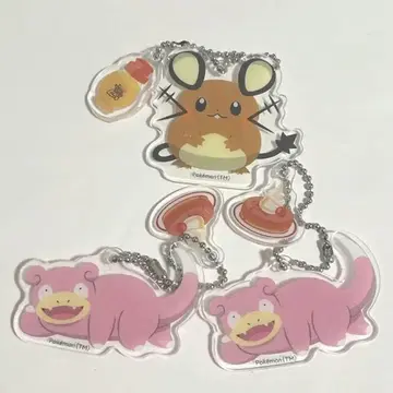 코메다 커피 포켓몬 야돈 데덴네 아크릴 참 키링