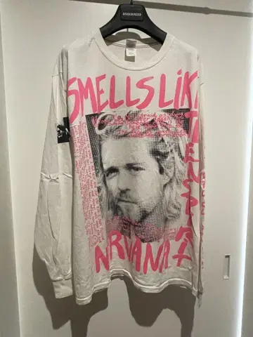 GILDAN Smells Like Nirvana 긴팔 티셔츠 L