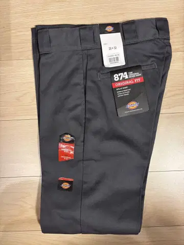 Dickies 874 워크 팬츠 CH 차콜 그레이 28 x 32 새상품