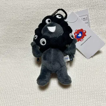 미사용 새상품 카라비너 포함 블랙 마스코트