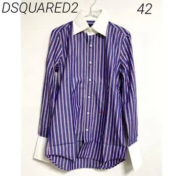 0404 DSQUARED2 디스퀘어드 스트라이프 긴팔 셔츠 42