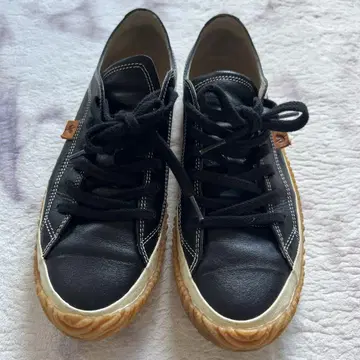 SPINGLE MOVE 스핑글무브 가죽 스니커즈 블랙 SS