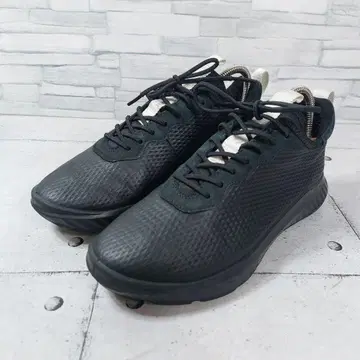 ecco ATH-1F 가죽 스니커즈 로우컷 블랙