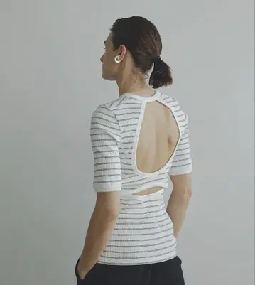 styling 오픈 백 링거 티셔츠