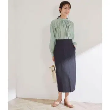 ROPE 포켓 부착 스트레치 타이트 스커트