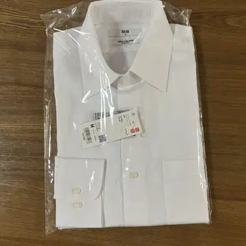 [택 포함 미사용 새상품] UNIQLO 슈퍼 논아이론 슬림 셔츠 긴팔 M