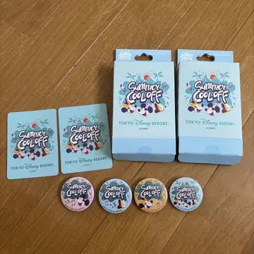 디즈니 썸머 쿨오프 뱃지 스티커 세트