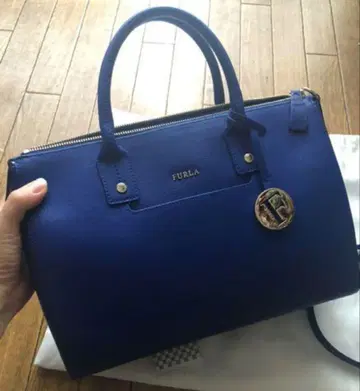 [ FURLA ] 블루 핸드백