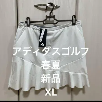 아디다스 골프 스커트 플레어 스커트 봄/여름 새상품 화이트 XL