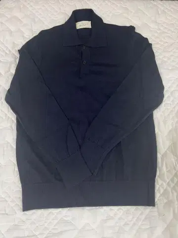 ZARA origins 니트 피케 셔츠 네이비 M
