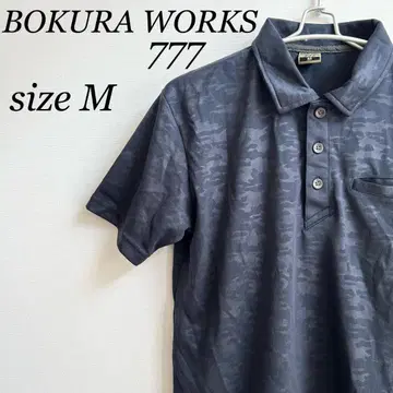 [하자품] BOKURA WORKS 반팔 셔츠 스포츠 트레이닝 작업옷