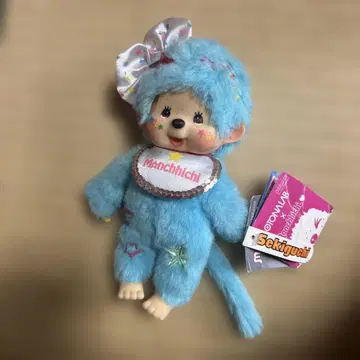 몬치치 스카이블루 봉제 인형 오토나 라보