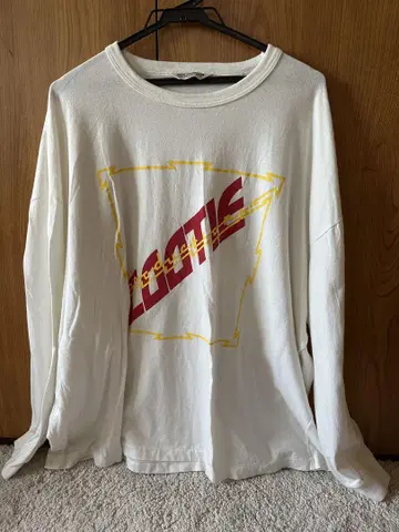 Cootie Productions L 사이즈 긴팔 티셔츠 화이트