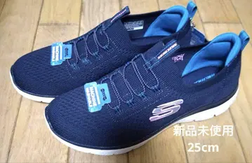 [미사용 새상품] 스케쳐스 Skechers 네이비 슬립온 25cm