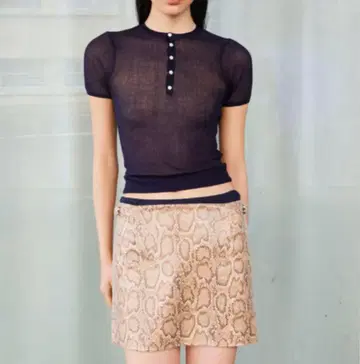 NKNIT 니트 sheer mini rib KNIT