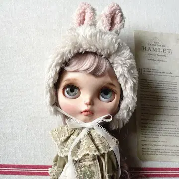 토끼 보닛 브라이스 아웃핏 핸드메이드 토끼 귀 모자 옷 갈아입기