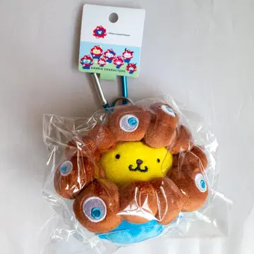 [새상품 미사용] 폼폼푸딩 엑스포 회장 한정 봉제 인형 카라비너 포함