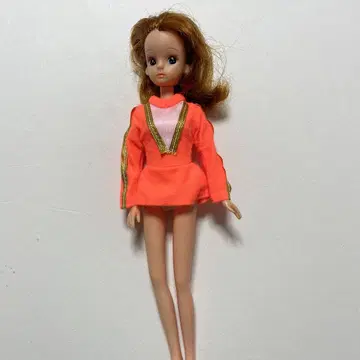 타카라? 리카짱? 의류만 택 없음 미니 원피스 쇼와 레트로