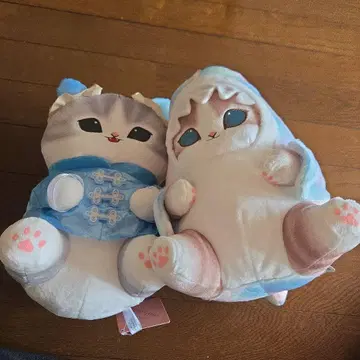 mofusand BIG 봉제 인형 (고양이 캐릭터 2개)