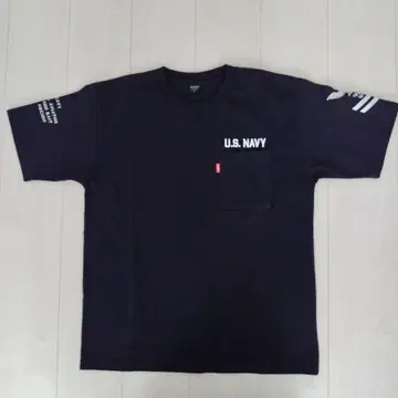 AVIREX U.S. NAVY 남성용 티셔츠 네이비
