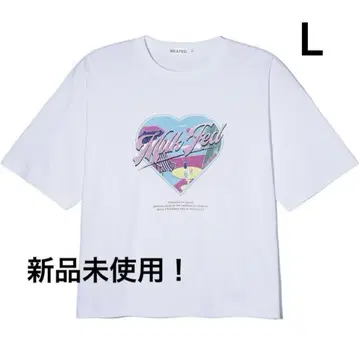 [미사용 새상품] MILKFED. 빅 실루엣 티셔츠 L 화이트