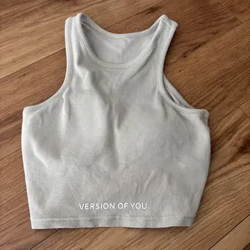 VERSION OF YOU 리브 크롭 탱크탑