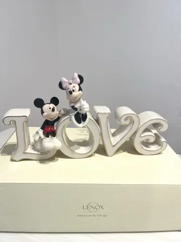 새상품급 레녹스 미키 & 미니 트루 러브 디즈니