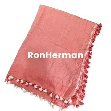 론 허먼 Ron Herman 얇은 소재 대형 스톨 폼폼 포함 에어컨 대책