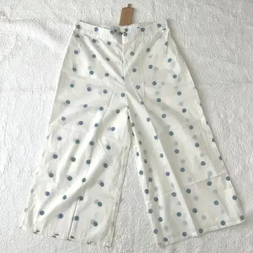 P29 옅은 파랑 핸드 블록 프린트 속바지 원피스 아래에 입는 팬츠