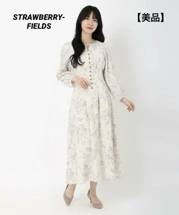 [새상품급] 스트로베리필즈 꽃무늬 플라워 프린트 원피스